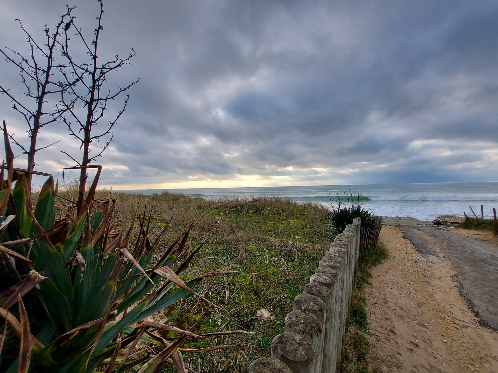 Houle d’hiver sur la côte de l’île de Ré
